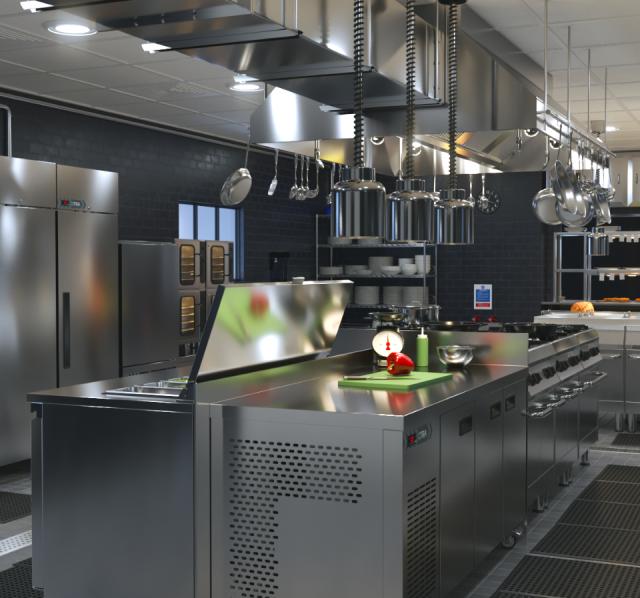 Commercial kitchen in Foster's showroom